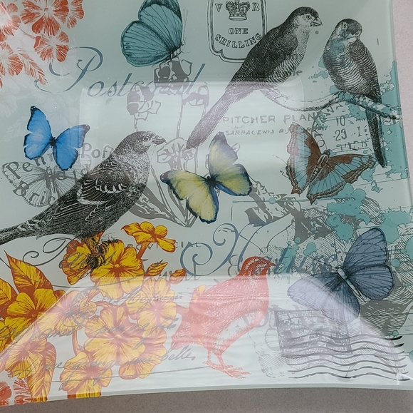 ❗2/$20❗Square Decorative Plate with Birds - Picture 3 of 7